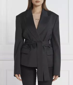 Шерстяная куртка Pinko elegante Regular Fit, цвет grafite