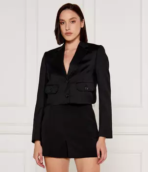 Шерстяная куртка Pinko elegante VIVONA Cropped Fit, черный