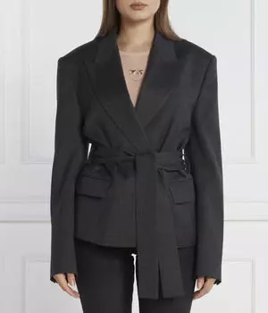 Шерстяная куртка Regular fit Pinko, черный