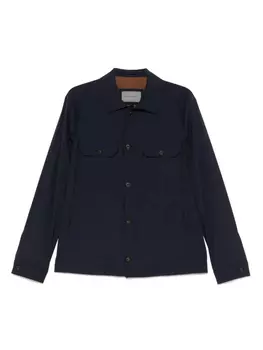 Шерстяная куртка-рубашка Corneliani, синий