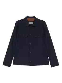 Шерстяная куртка-рубашка Corneliani, синий