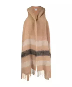 Шерстяная куртка с капюшоном Woolrich, бежевый