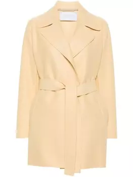 Шерстяная куртка с поясом Harris Wharf London, желтый