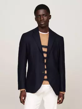 Шерстяная куртка Tommy Hilfiger elegante Slim Fit, темно-синий