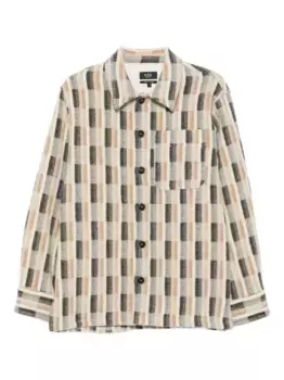 Шерстяная куртка в клетку A.P.C., нейтральный