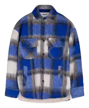 Шерстяная куртка в клетку Barrow, мультиколор