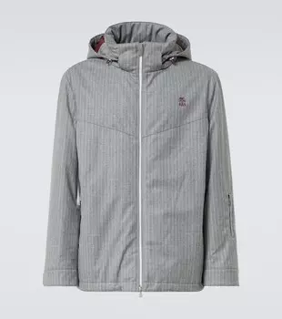Шерстяная лыжная куртка Brunello Cucinelli, цвет pearl grey