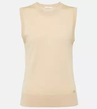 Шерстяная майка Chlo, бежевый