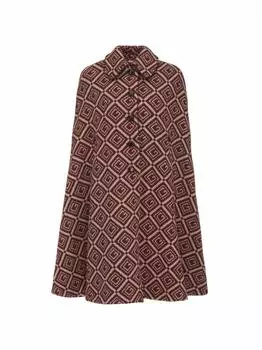 Шерстяная накидка Gucci