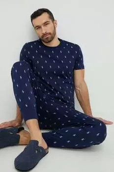 Шерстяная ночная рубашка Polo Ralph Lauren, темно-синий