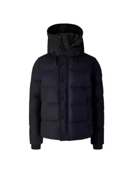 Шерстяная парка Macmillan с капюшоном Canada Goose, цвет atlantic navy