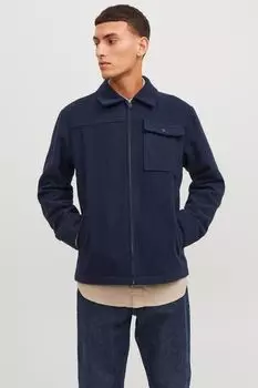 Шерстяная ракетка на молнии Jack & Jones, синий