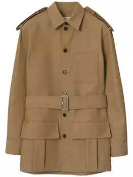 Шерстяная рубашка Burberry, коричневый