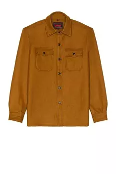 Шерстяная рубашка CPO Schott, цвет Coyote