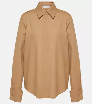 Шерстяная рубашка etlin Gabriela Hearst, коричневый