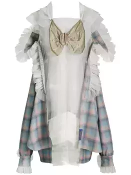 Шерстяная рубашка из коллаборации с Pendleton MAISON MARGIELA, синий