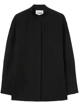 Шерстяная рубашка JIL SANDER, черный