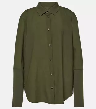 Шерстяная рубашка Loro Piana, зеленый