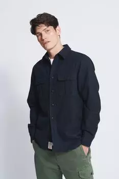 Шерстяная рубашка Lysights Aubin, синий