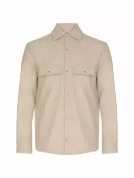 Шерстяная рубашка Marco Pescarolo, бежевый