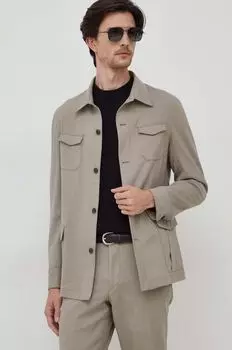 Шерстяная рубашка Michael Kors, бежевый