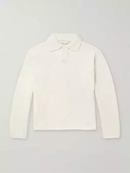 Шерстяная рубашка поло AMOMENTO, кремовый