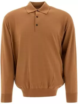 Шерстяная рубашка поло Auralee, коричневый