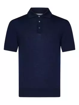 Шерстяная рубашка поло Cruciani, синий