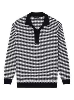 Шерстяная рубашка поло EMPORIO ARMANI, белый
