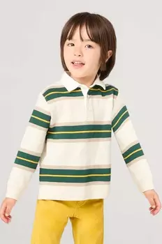 Шерстяная рубашка-поло Mayoral для мальчиков, зеленый