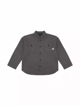 Шерстяная рубашка с логотипом N°21, серый