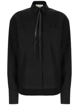 Шерстяная рубашка Sportmax, черный