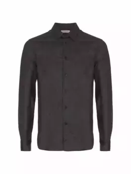 Шерстяная рубашка Valentino Garavani, серый