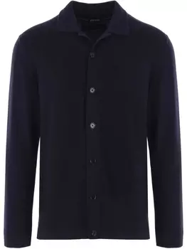 Шерстяная рубашка Zegna, синий