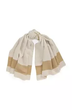 Шерстяная шаль Lauren Ralph Lauren, бежевый