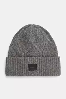 Шерстяная шапка Allsaints, серый