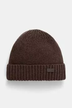 Шерстяная шапка Barbour, коричневый