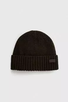 Шерстяная шапка Barbour, зеленый