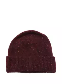 Шерстяная шапка бини Brunello Cucinelli, красный