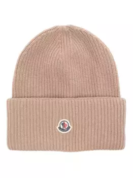 Шерстяная шапка бини MONCLER, нейтральный