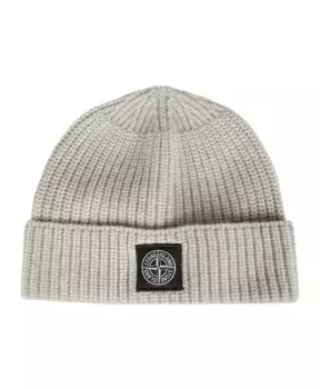 Шерстяная шапка бини Stone Island, бежевый
