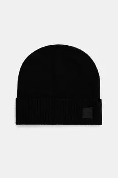 Шерстяная шапка Boss Orange, черный