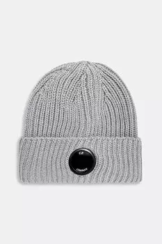 Шерстяная шапка C.P. Company, серый
