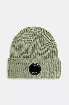 Шерстяная шапка C.P. Company, зеленый