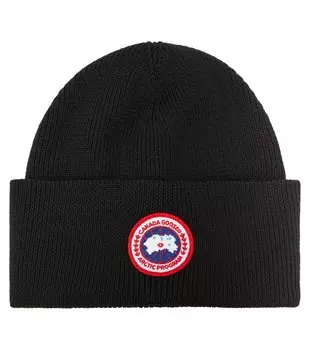 Шерстяная шапка Canada Goose Kids, черный