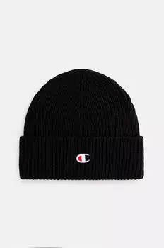 Шерстяная шапка Champion, черный