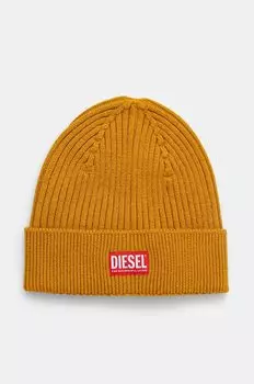 Шерстяная шапка Diesel, желтый