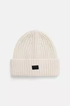Шерстяная шапка EA7 Emporio Armani, бежевый