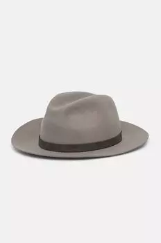 Шерстяная шапка Emporio Armani, серый