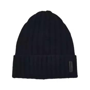 Шерстяная шапка Emporio Armani, синий